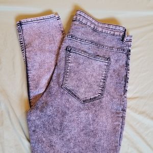 H&M Pink High Waist Skinny Jeans (#J13)